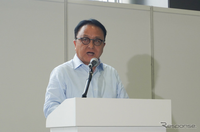 自工会二輪車委員会の設楽元文委員長（ヤマハ発動機社長）