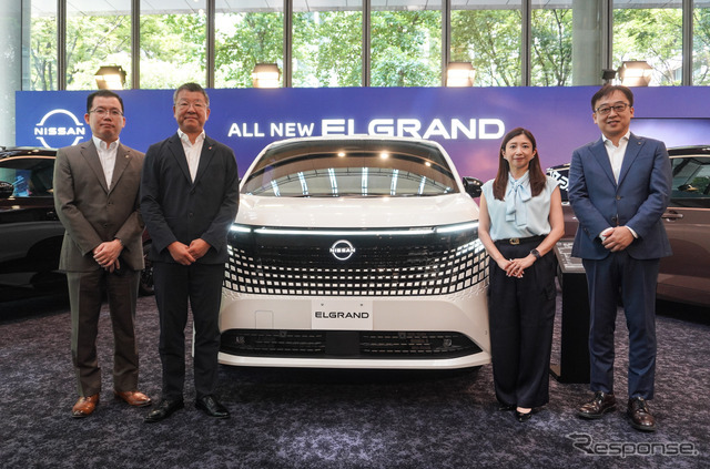 新型日産『エルグランド』がハイヤー配車サービス「Uberプレミアム」に導入