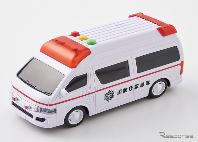 西松屋のPBブランド「SmartAngel」の「ミニリアルサウンド救急車」