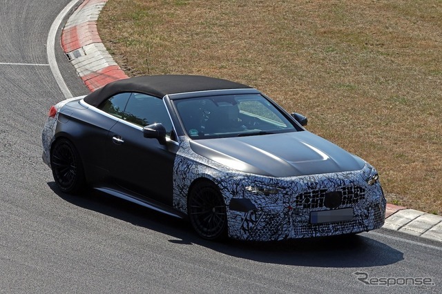 メルセデスAMG CLE53カブリオレ 改良新型のプロトタイプ