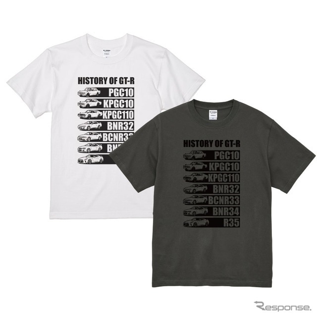 「NISSAN HISTORY OF GT-R Tシャツ」