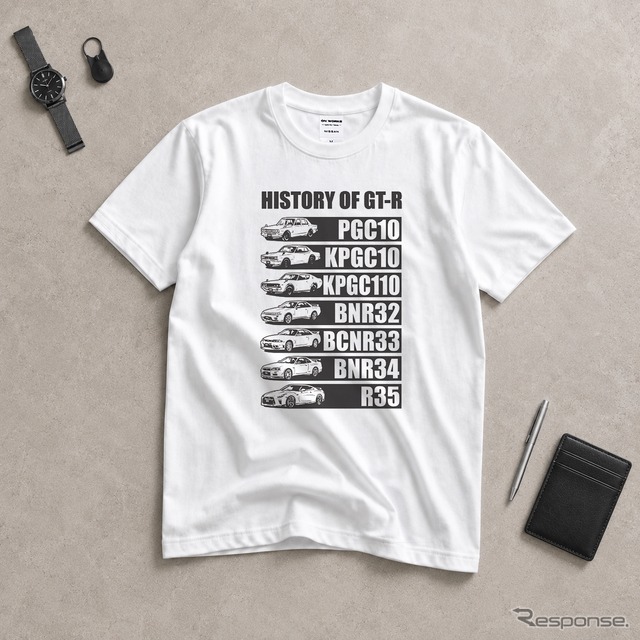「NISSAN HISTORY OF GT-R Tシャツ」