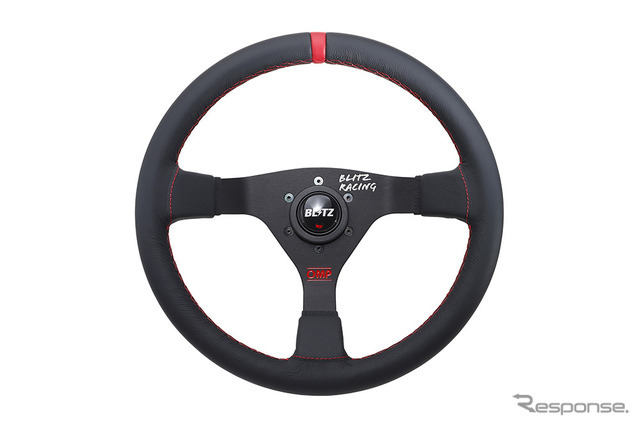 BLITZ OMP STEERING WHEEL Φ350（スムースレザー）