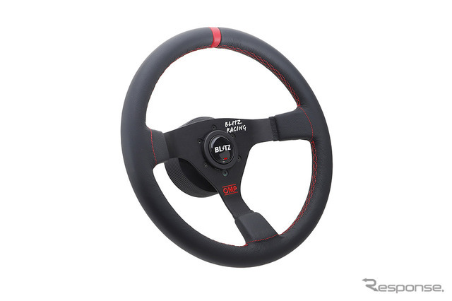 BLITZ OMP STEERING WHEEL Φ350（スムースレザー）