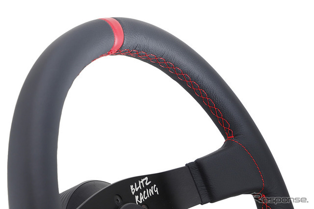 BLITZ OMP STEERING WHEEL Φ350（スムースレザー）