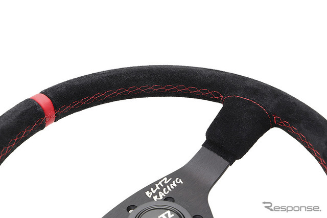 BLITZ OMP STEERING WHEEL Φ350（スエードレザー）