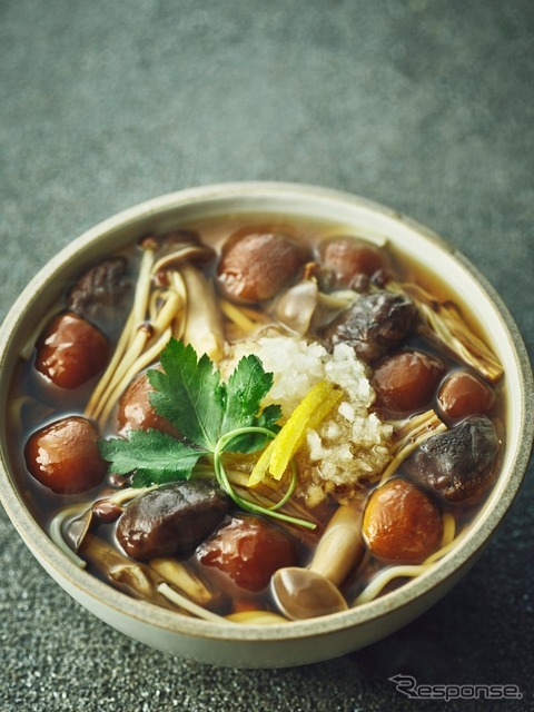 4種のきのこにゅうめん