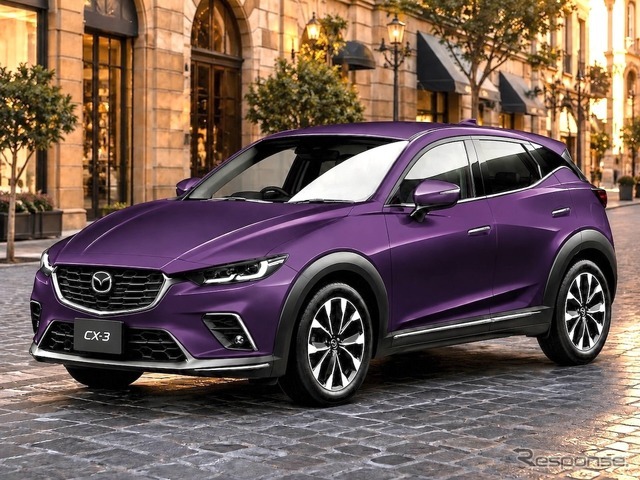 マツダ CX-3 次期型の予想CG