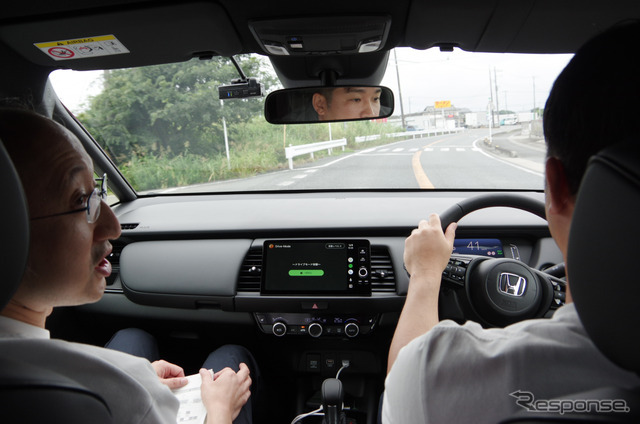ホンダが開発中の四輪向け運転診断技術を体験。「褒めて伸ばす」ことを念頭に置いたという