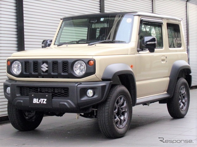 ブリッツ DAMPER ZZ-Rリフトアップモデル　ジムニーシエラ装着例（基準車高：フロント 35mmアップ / リア 35mmアップ）