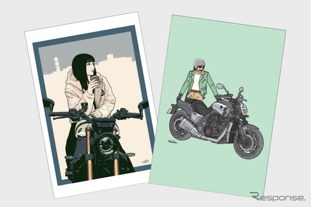 浦野周平氏、加藤ノブキ氏のイラストが描かれたオリジナルポストカード