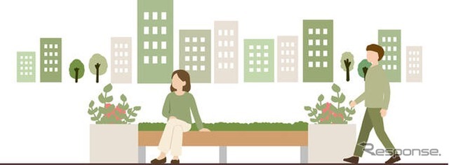 東京・中央通りで社会実験「ひと歩き・ひと休みプロジェクト」