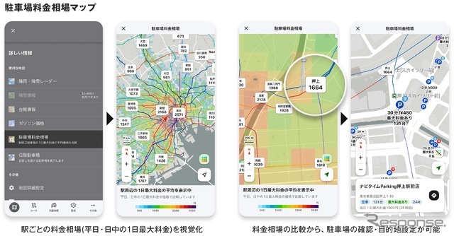 駐車場料金相場マップ