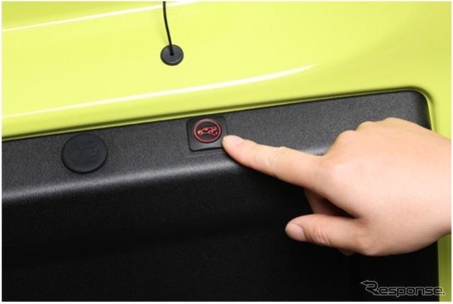 KTX-ERG-JI-64 ジムニー専用電動リアゲート：2つの方法で電動開閉が可能