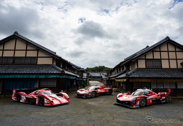 “霜降りリバリー”をまとった歴代ル・マン挑戦車両3台を同時展示