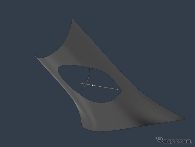3Dプリンターで作ったパーツと車両の内張などをドッキングさせる作業。ぴたりとフィットするので接着作業がメインになる。