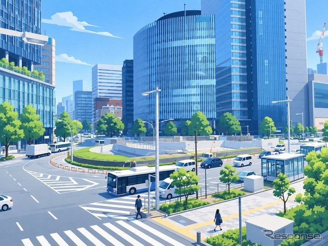 名古屋駅交差点（イメージ）