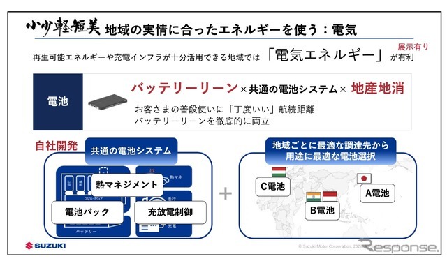 共通の電池システムを自社開発し「バッテリーリーン」を実現する