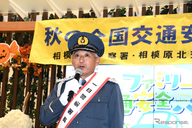 スピーチする片山右京氏
