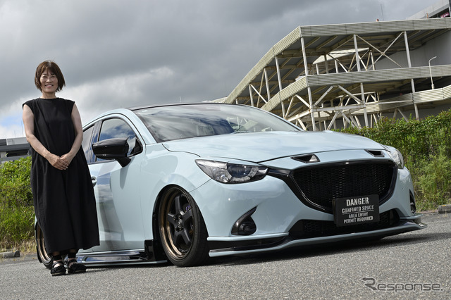 まさみさん　マツダ・DJLFSデミオ…CARTUNE ALL USERS MEET神戸