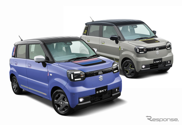 純正アクセサリー「MILD SPORTY」（左）と「neo future」（右）装着車