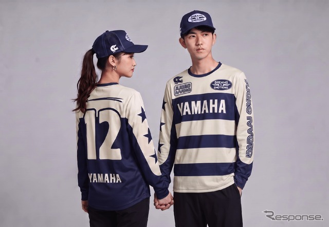 27モトクロスジャージ風ロングTシャツ「ベージュ」