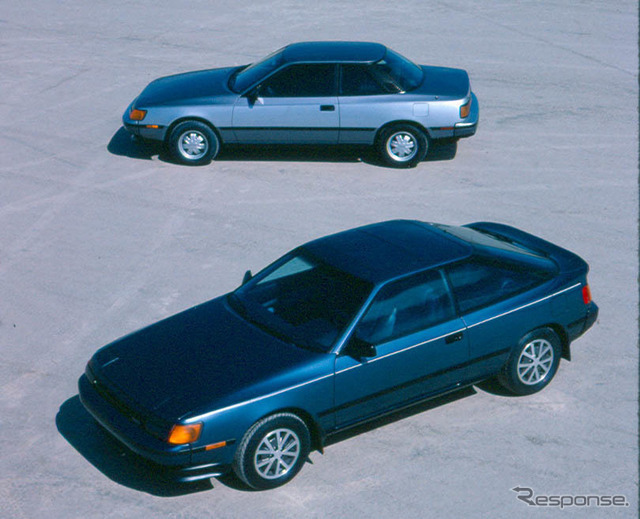 トヨタ・セリカ北米仕様（1986年型）。ノッチバッククーペは、日本では若干の仕様変更の上、コロナGTとして販売された。