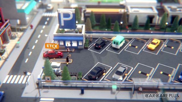 ETCXの利用想定例：駐車場での利用