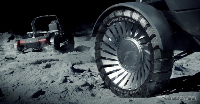 月面探査車向けタイヤのイメージ