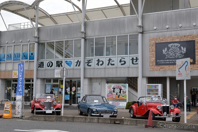 道の駅かぞわたらせ　昭和平成オールドカー展示会