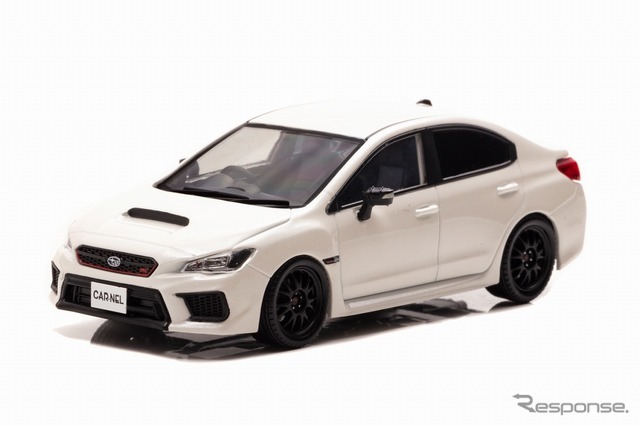 スバルWRX STI タイプRA-R（クリスタルホワイトパール）1/43スケールモデル