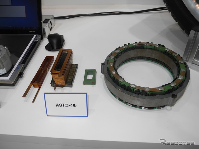 アスターが開発した「ASTコイル」。モーターの小型化と高出力化を実現した新型コイル