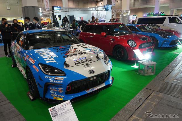 近畿大学体育会自動車部「KINDAI BIG BLUE RACING」のGR86（大阪オートメッセ2023）