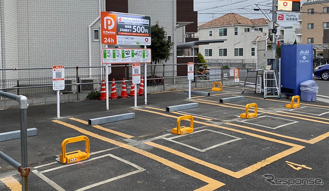 設置事例：大和ハウスパーキング㈱の時間貸し駐車場（埼玉県八潮市）
