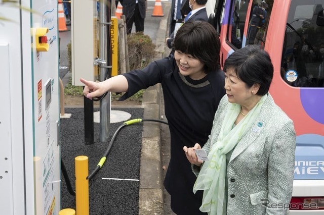 サービス開始済みの都内公道上 EV 用急速充電ステーション：芝公園