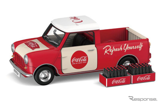 TINY製ミニカー モーリスミニ ピックアップトラック Coca-Cola