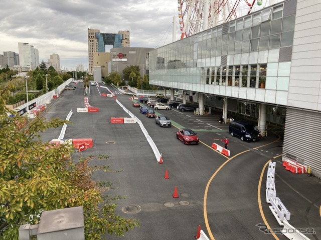 パレットタウン内にあったトヨタ自動車の大型ショールーム、メガウェブ（2021年）