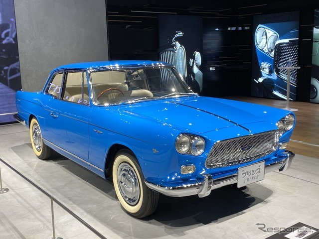 1960年のトリノショーでスカイライン・スポーツがデビュー。カブリオレとクーペが出品された。日産ギャラリーに展示されているクーペは当時の出品車そのもの。