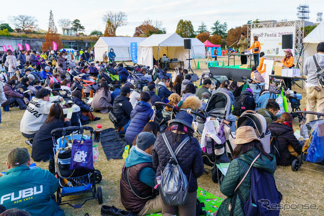 肌寒い中、来場者で賑わうSippo Festa 2023 秋の会場。