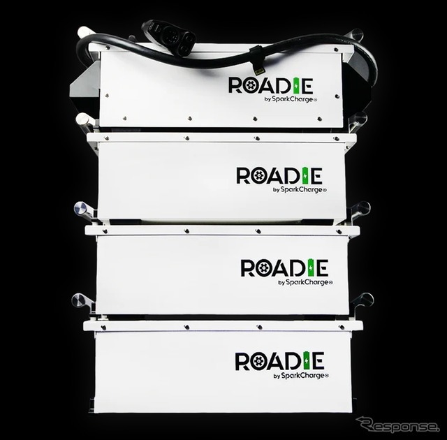 ベルエナジー、ポータブルEV急速充電器「Roadie V2」ロングケーブル仕様品