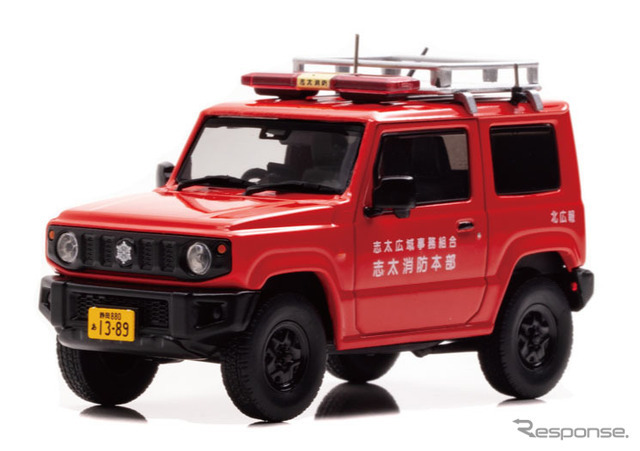 スズキ ジムニー XG（JB64W）2019年モデル 静岡県志太消防本部広報車（1/43スケール）