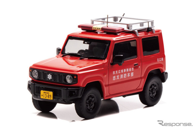 スズキ ジムニー XG（JB64W）2019年モデル 静岡県志太消防本部広報車（1/43スケール）