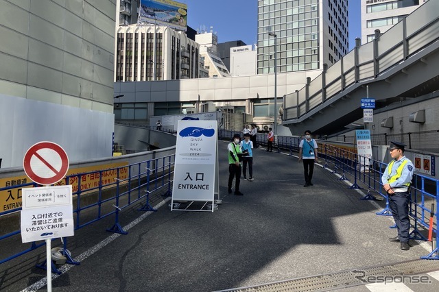GINZA SKY WALK 2024：新橋入口