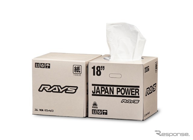 RAYS WHEEL PACKAGE TISSUE BOX 24S IVORY